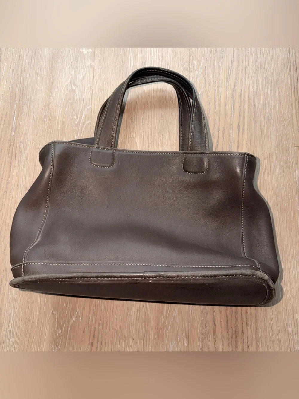 Vintage Coach Bleecker dark brown leather satchel